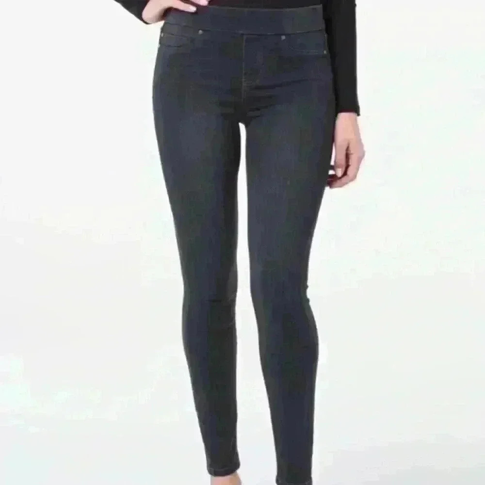 Liverpool The Skinny Pull On Jeans Jeggings Gray Size 12 petite